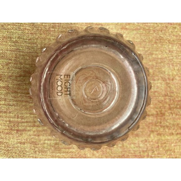 Boho Heavy Wave Eight Mood Sweden Clear Glass Tealight Candle Holder Jar - Picture 5 of 5